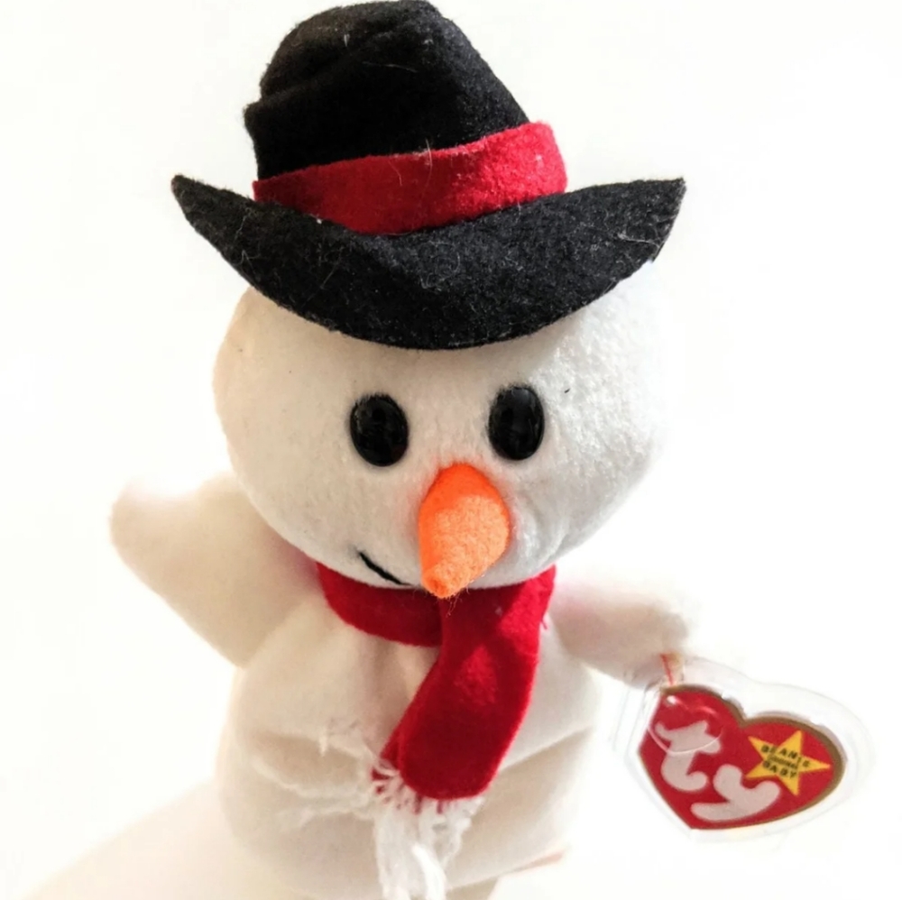 TY Snowball Snowman Beanie Baby